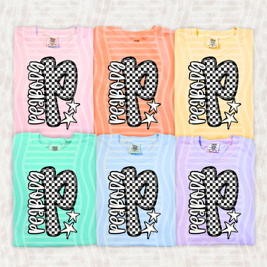 Checker Crush Black And White Mascots DTF Print