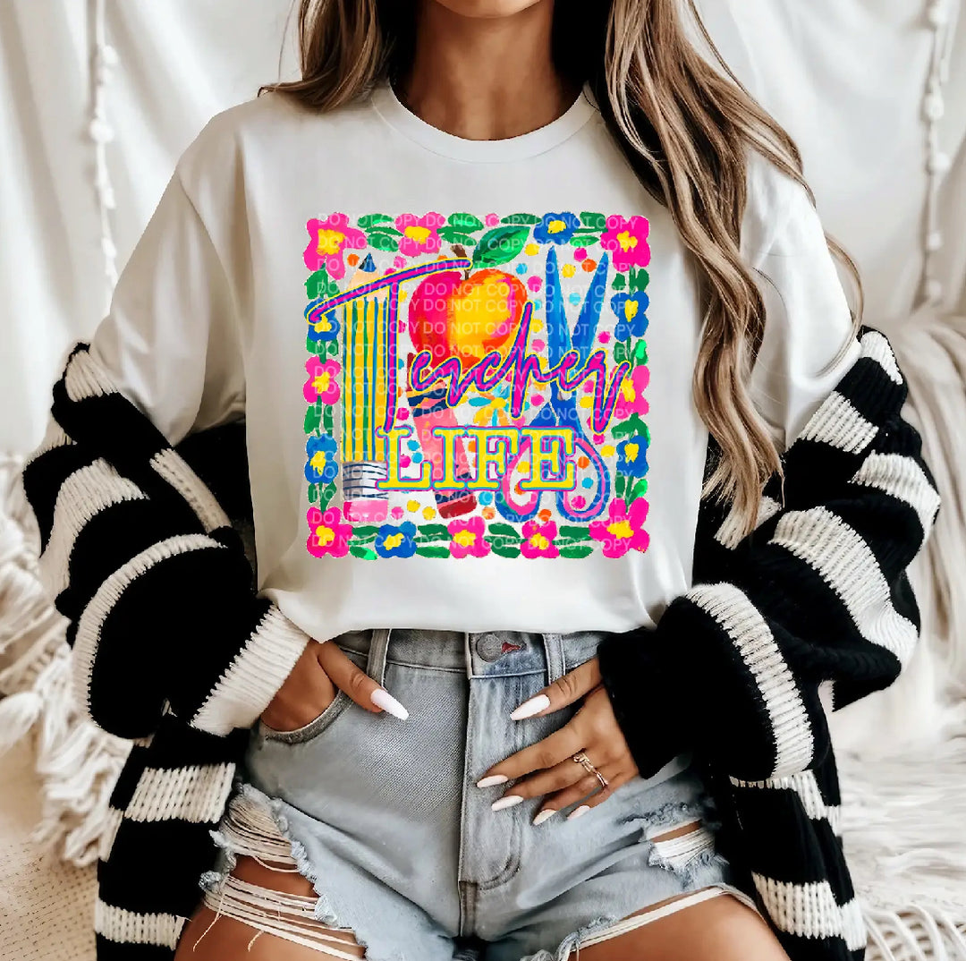 Teacher Life DTF Print