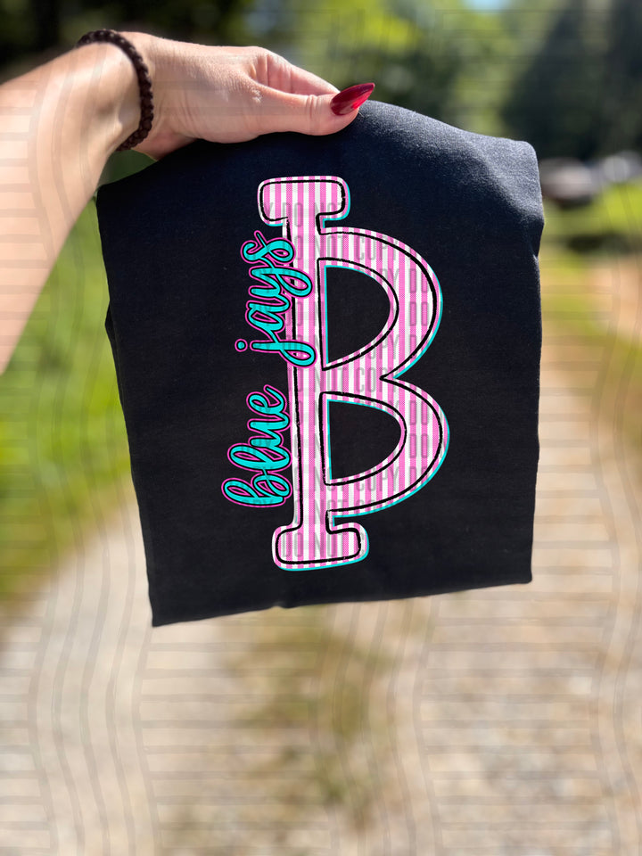 Mixy Pink Seersucker DTF Print