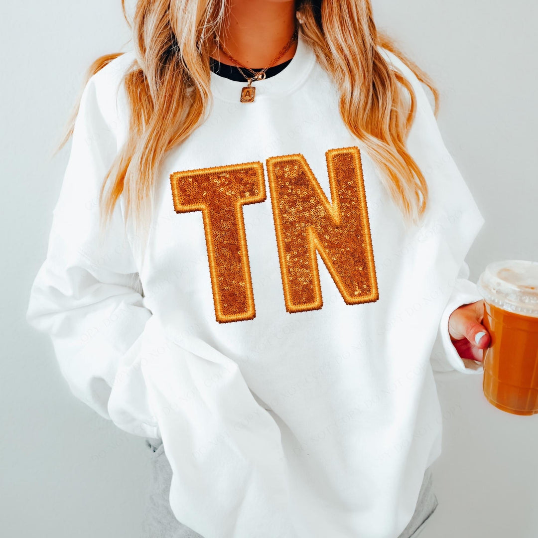 Tennessee Faux Embroidery Sequin DTF Print