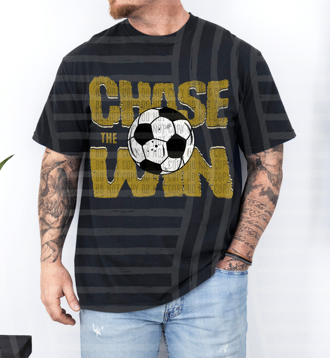 Chase The Win Soccer DTF Print
