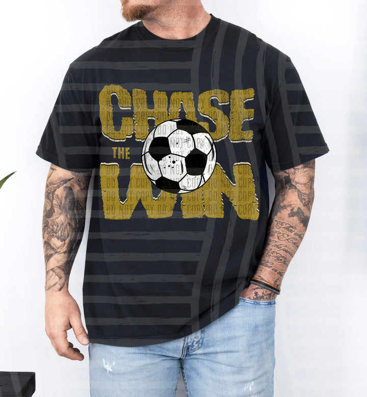 Chase The Win Soccer DTF Print