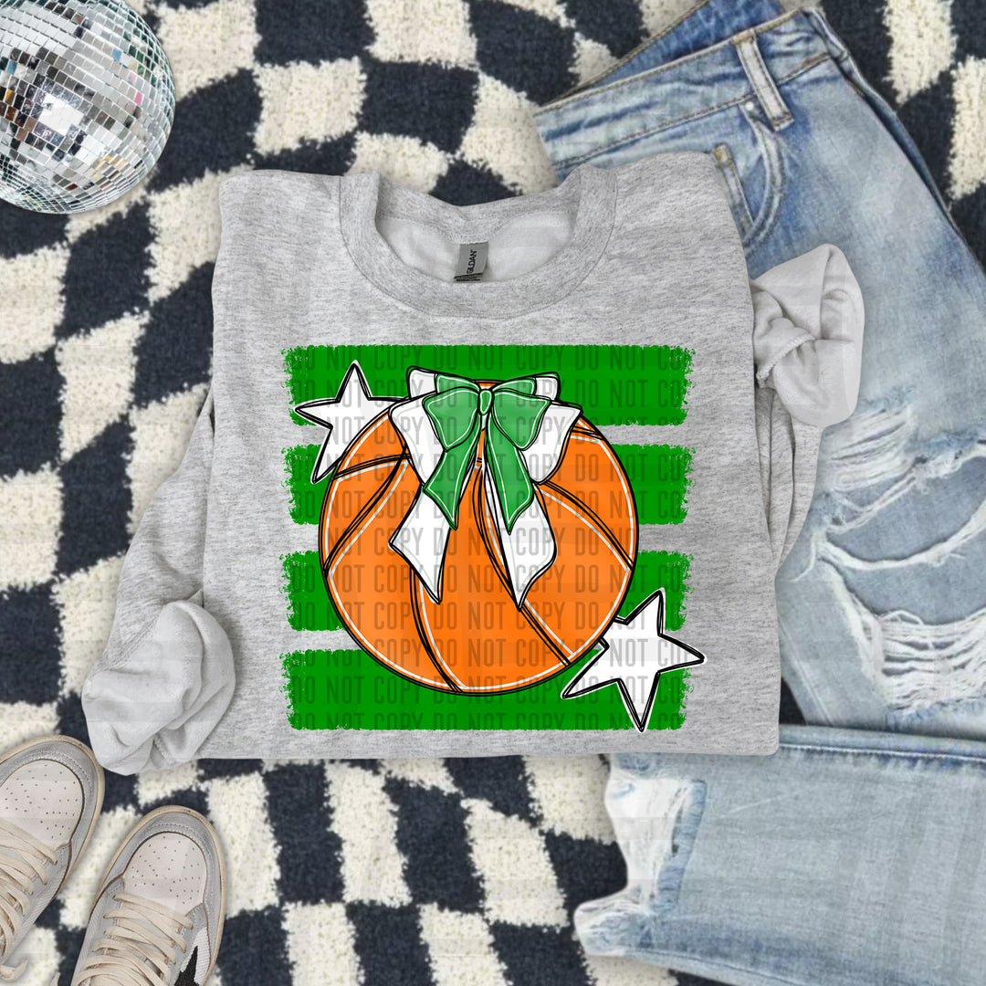 Basketball Bow DTF Print