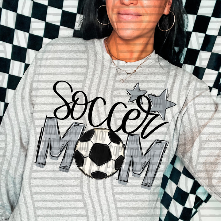 Sports Mom Soccer DTF Print