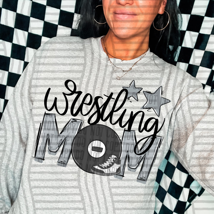 Sports Mom Wrestling DTF Print