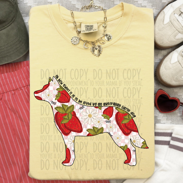 How Sweet Dog DTF Print