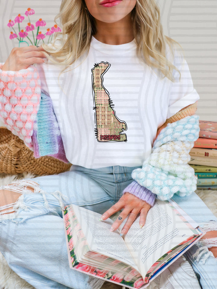 Butterfly Cottage States DTF Print