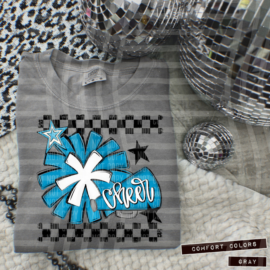 Cheer Pom-Megaphone DTF Print