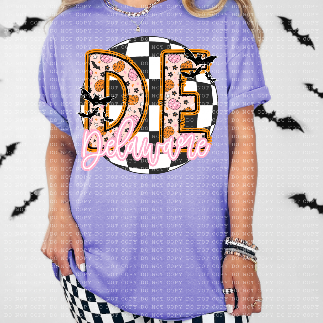 Pumpkin Batty States DTF Print