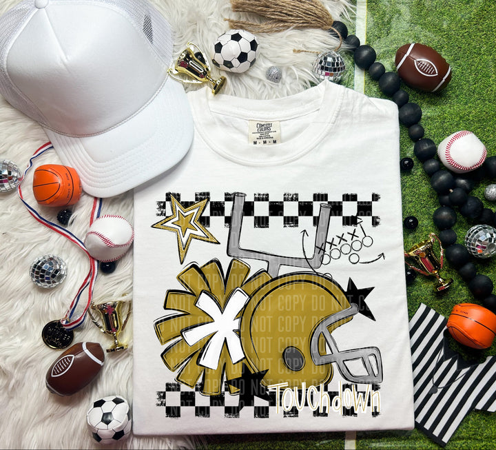 Helmet Pom Colors DTF Print