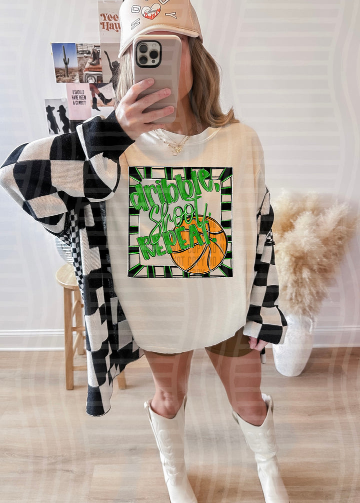 Dribble Shoot Repeat DTF Print