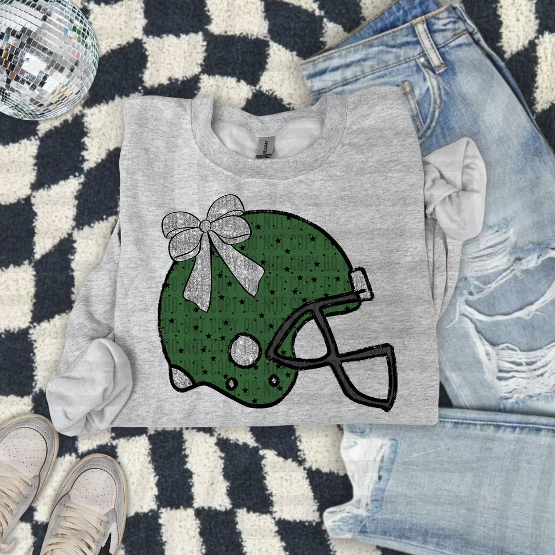 Helmet Silver Accents DTF Print