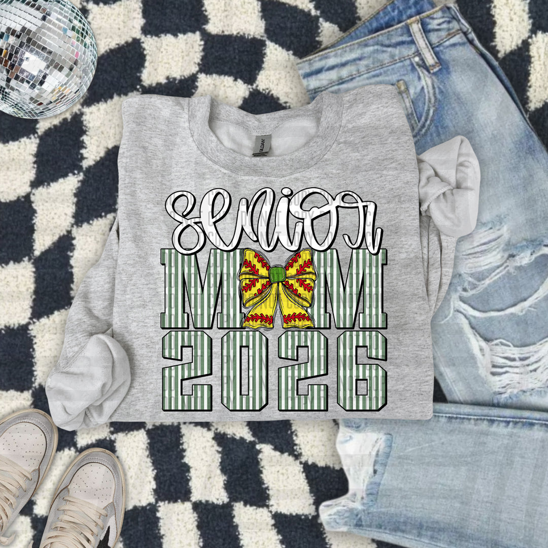 Senior Mom Softball DTF Print
