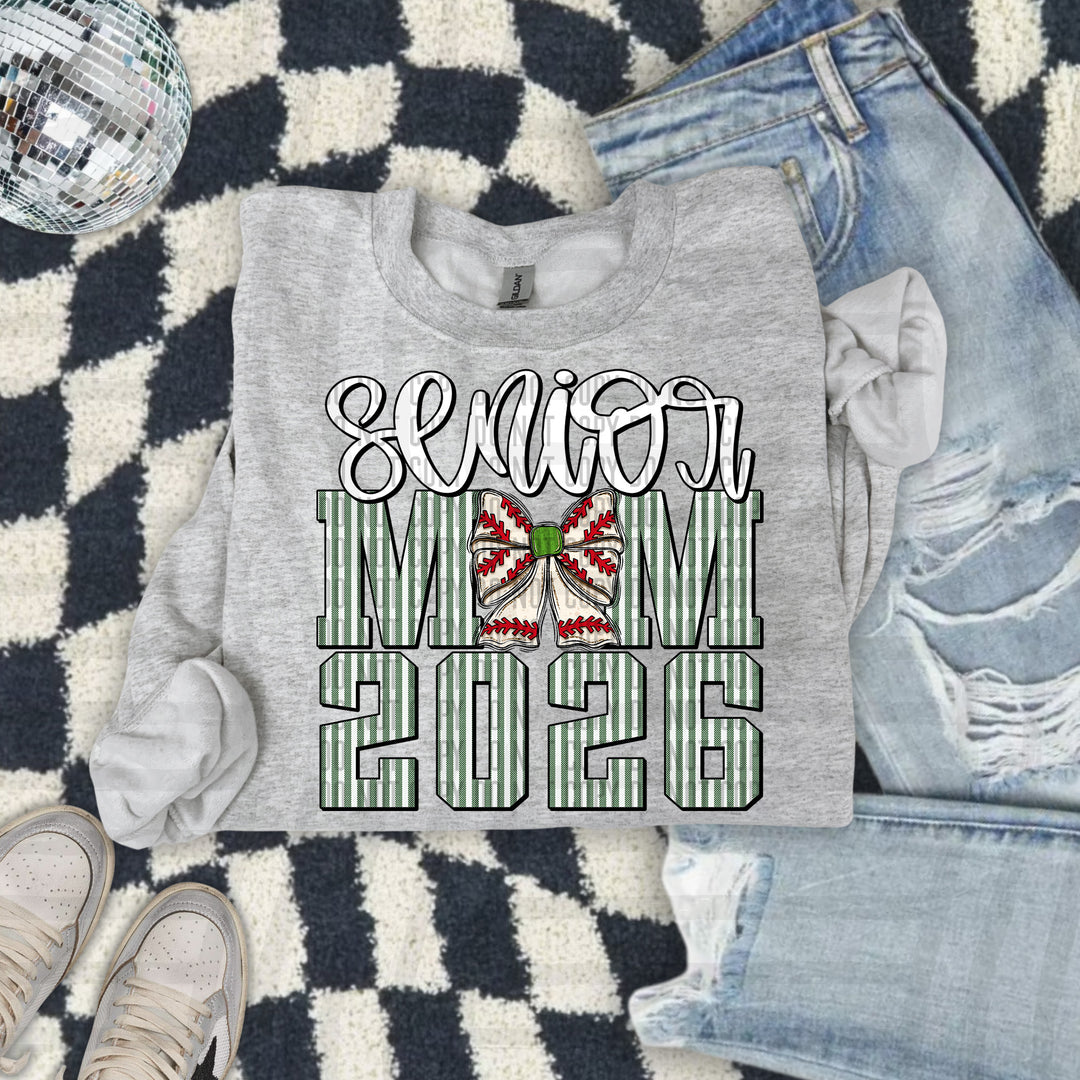 Senior Mom Baseball DTF Print