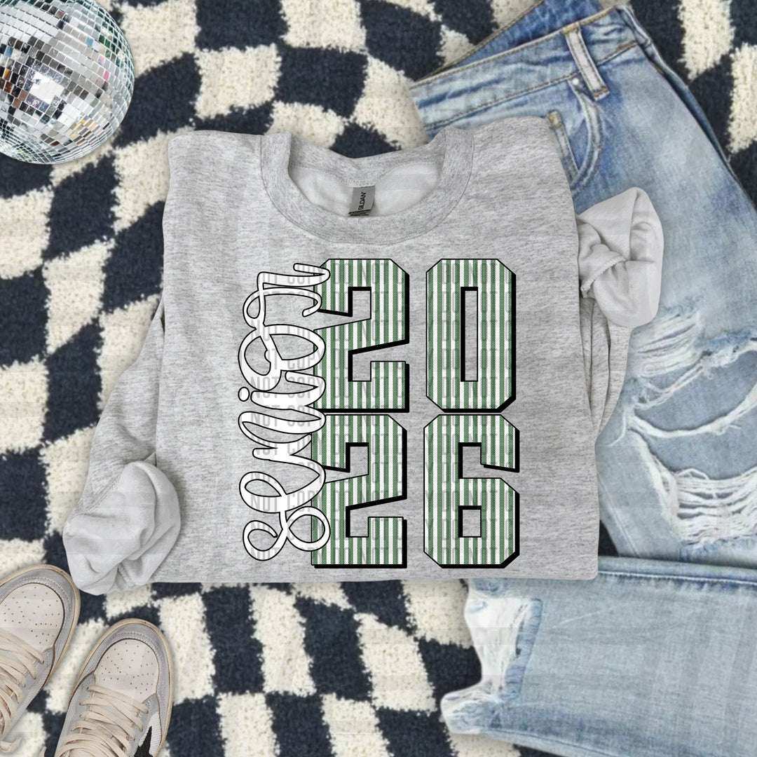 Senior 2026 Seersucker DTF Print