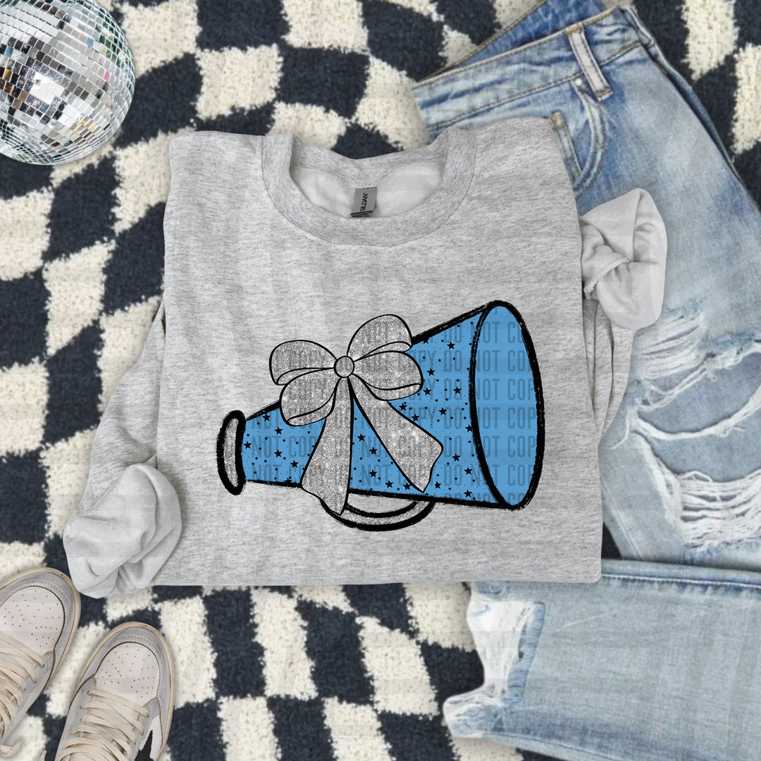 Megaphone Silver Accents DTF Print