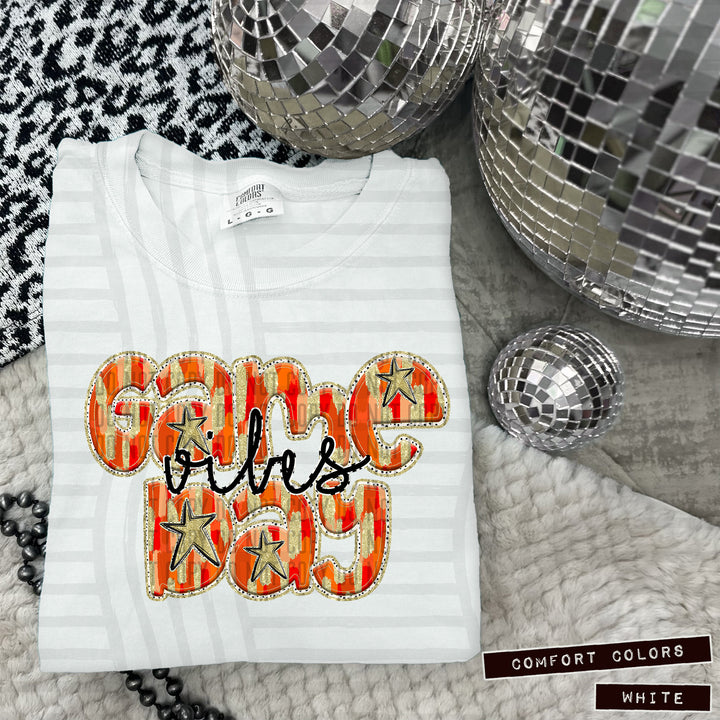 Game Day Vibes Brushstrokes DTF Print