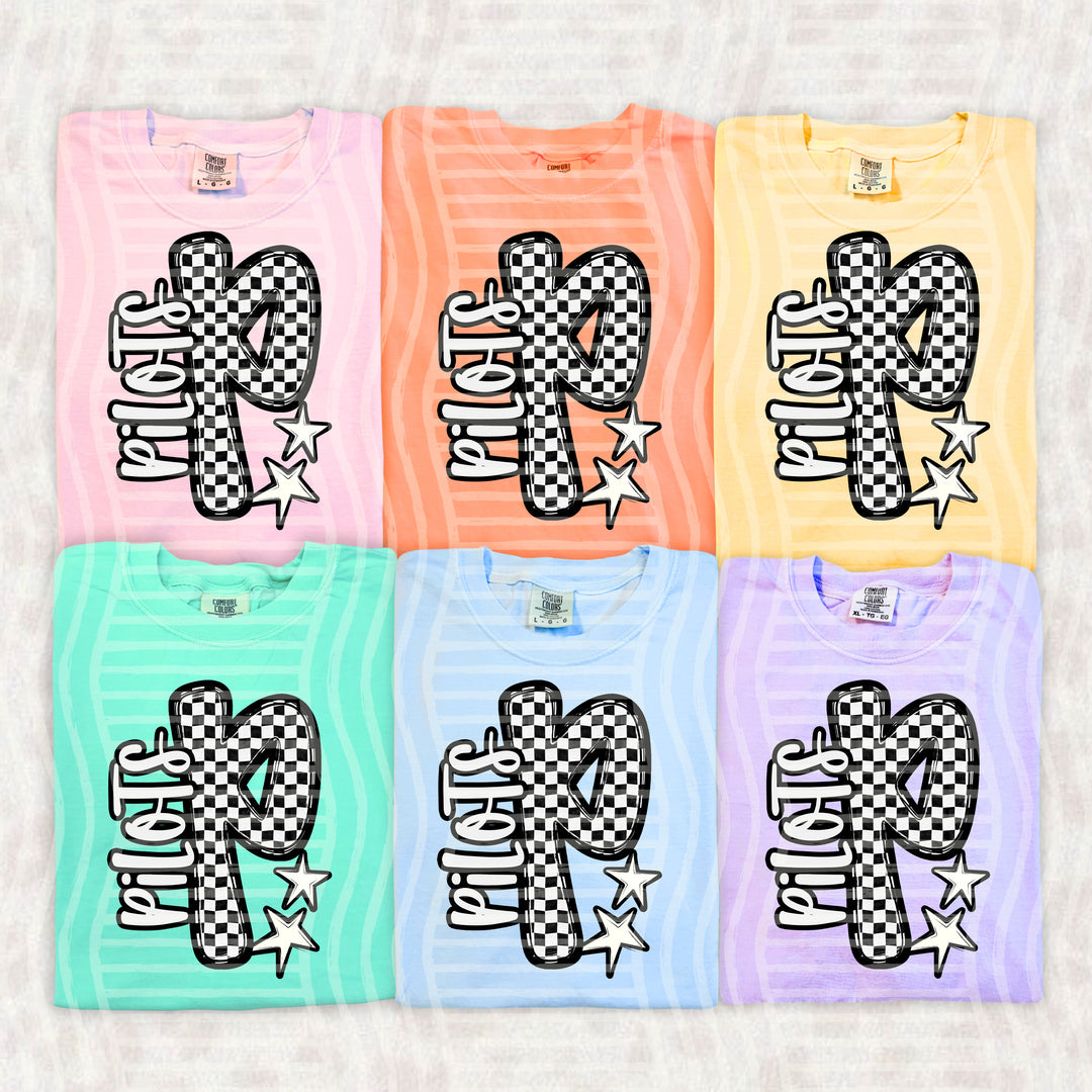 Checker Crush Black And White Mascots DTF Print