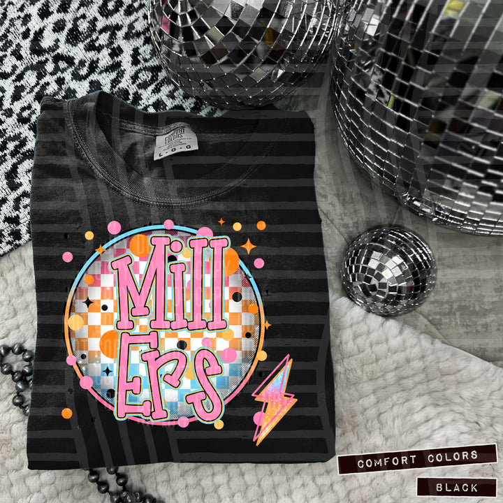 Neon Bright Circle DTF Print