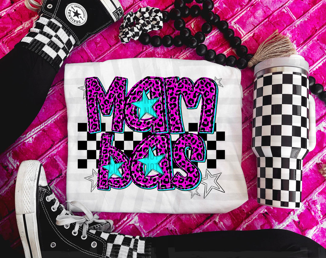 Pink Neon Leopard DTF Print