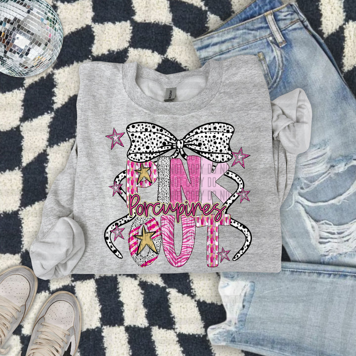 Pink Out Gold DTF Print