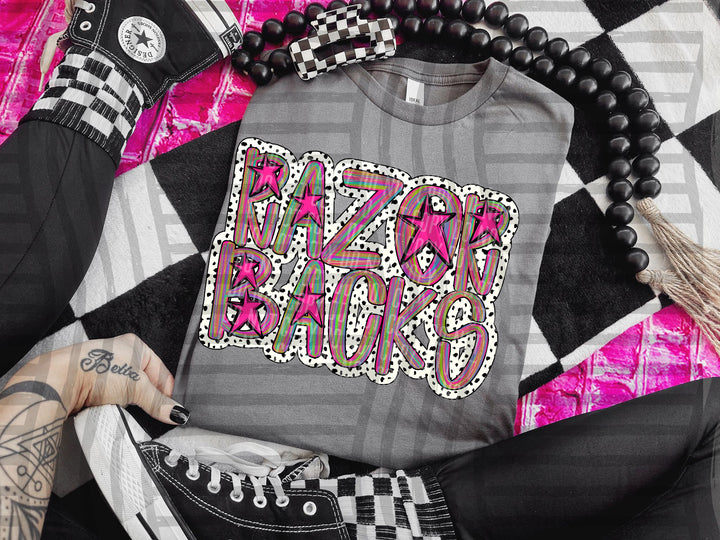 Brushstroke Dots DTF Print