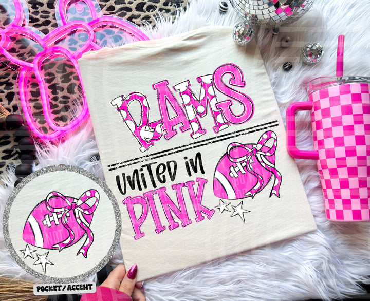 United In Pink Mascots DTF Print