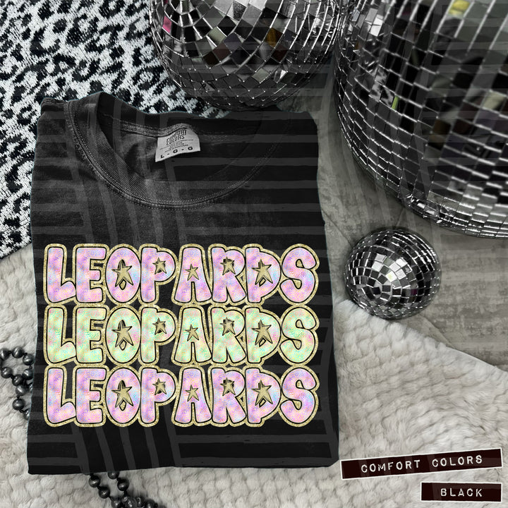 Iridescent Leopard DTF Print