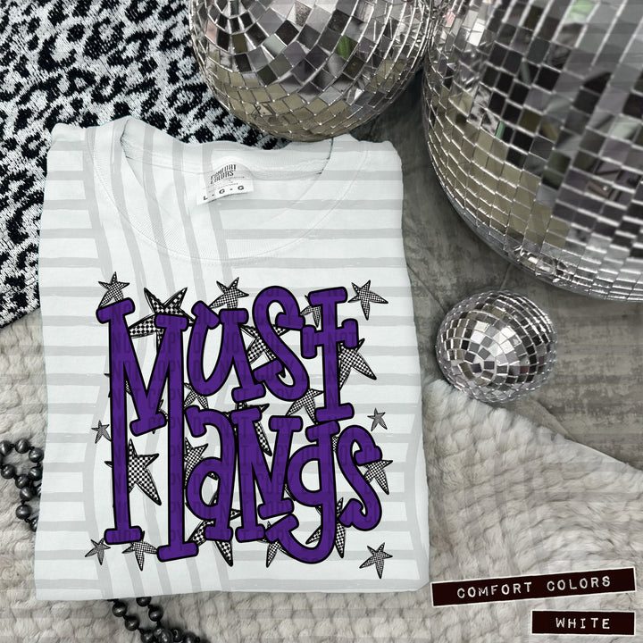 Purple Staggered DTF Print