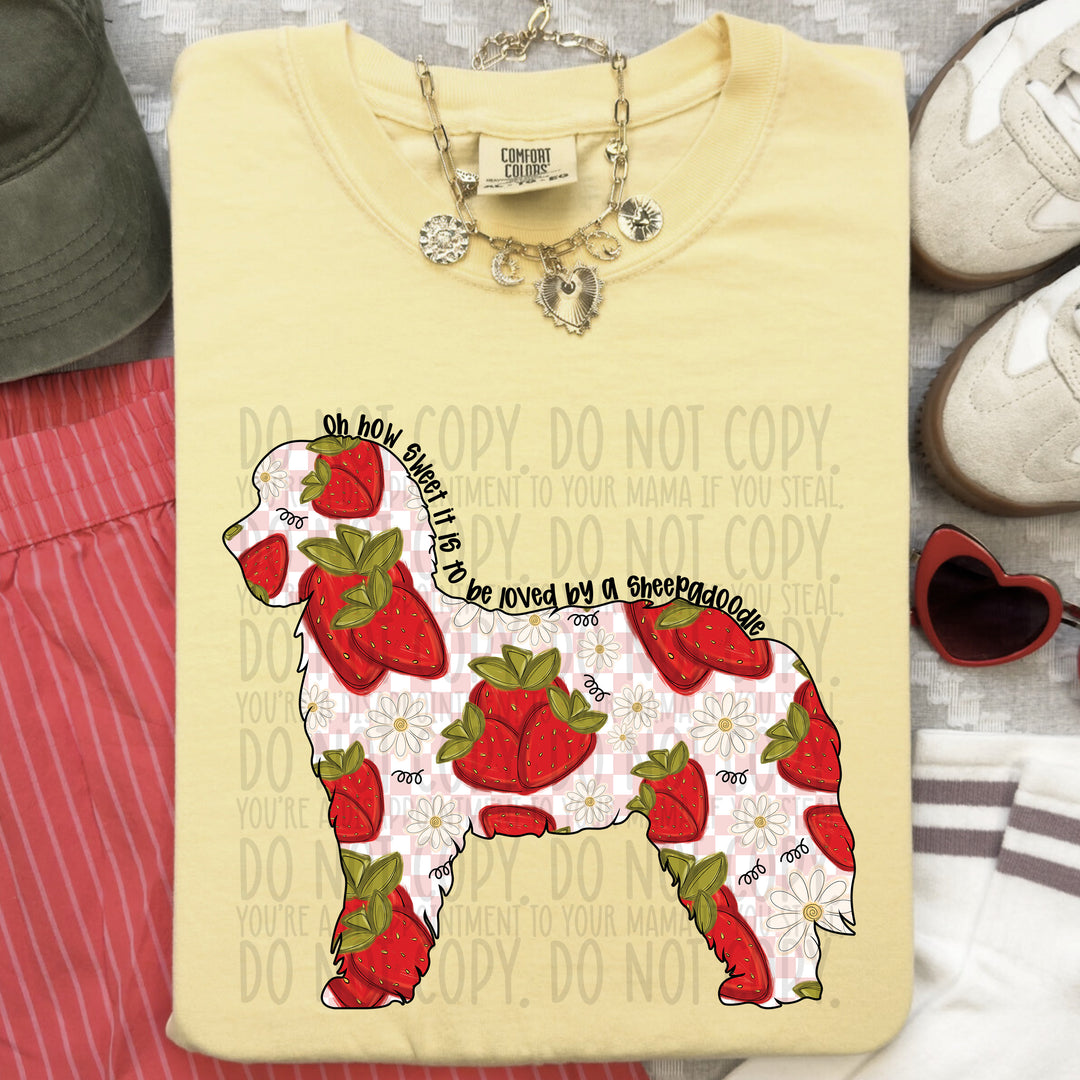 How Sweet Dog DTF Print