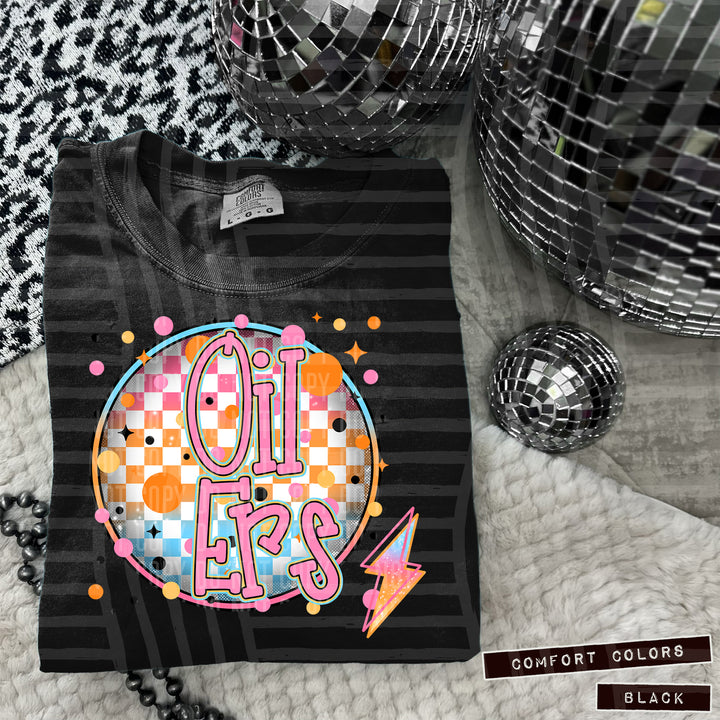 Neon Bright Circle DTF Print