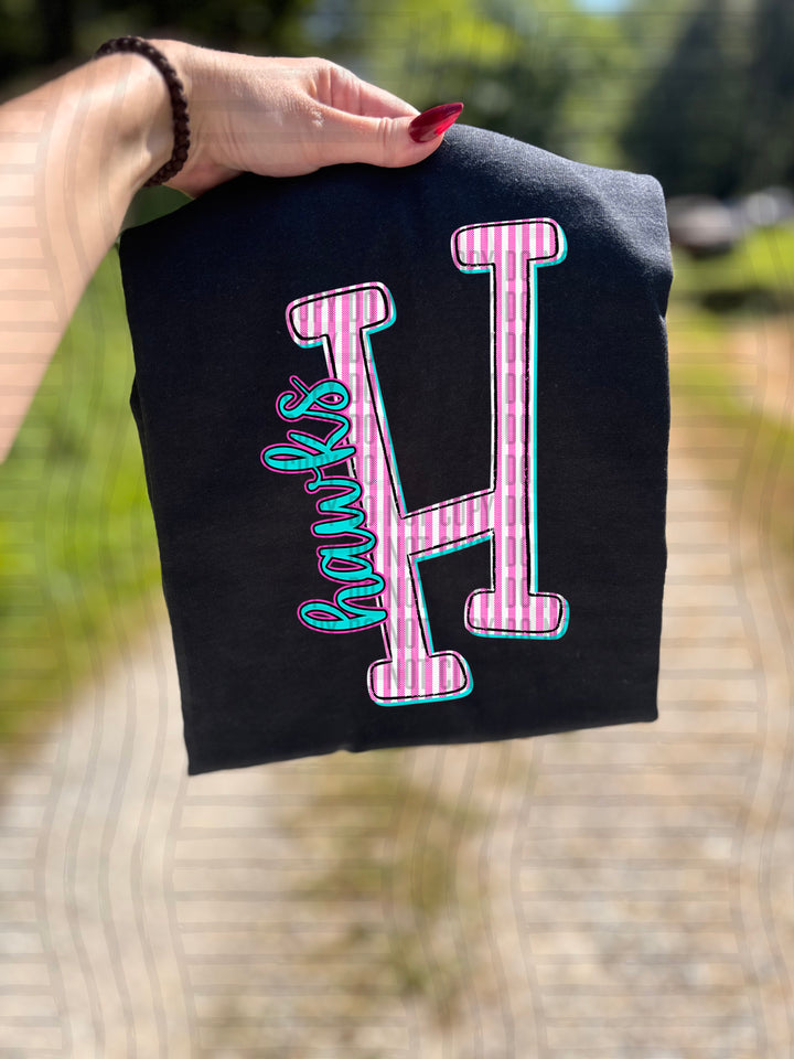 Mixy Pink Seersucker DTF Print