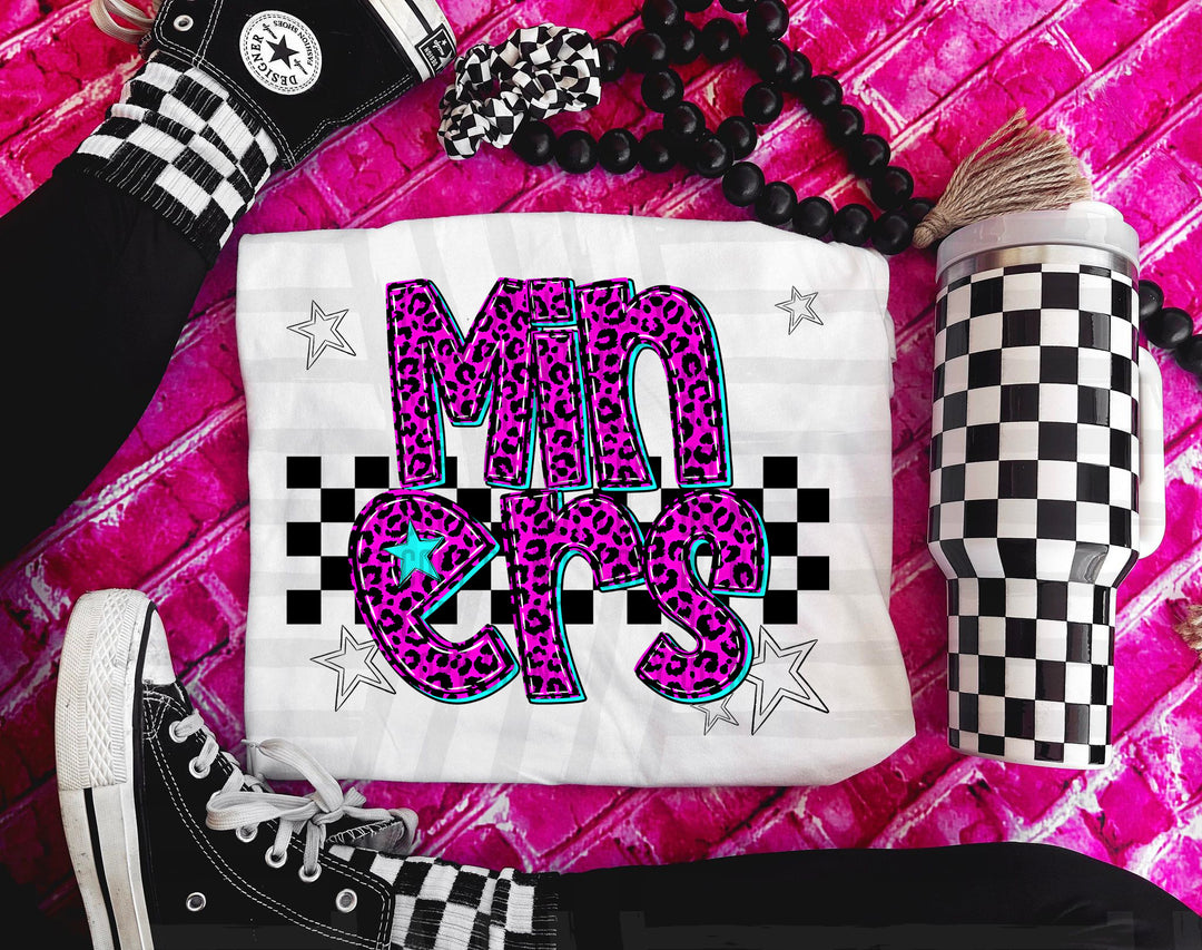 Pink Neon Leopard DTF Print