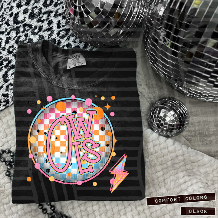 Neon Bright Circle DTF Print