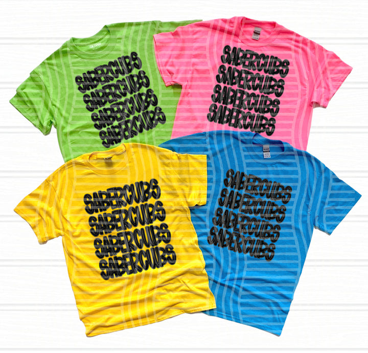 Black Stacked DTF Print