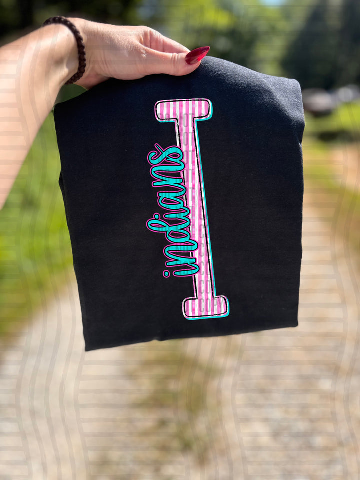 Mixy Pink Seersucker DTF Print