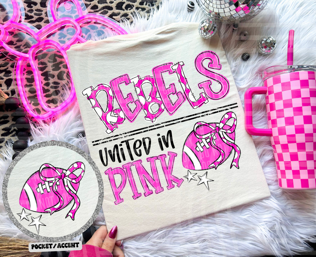United In Pink Mascots DTF Print