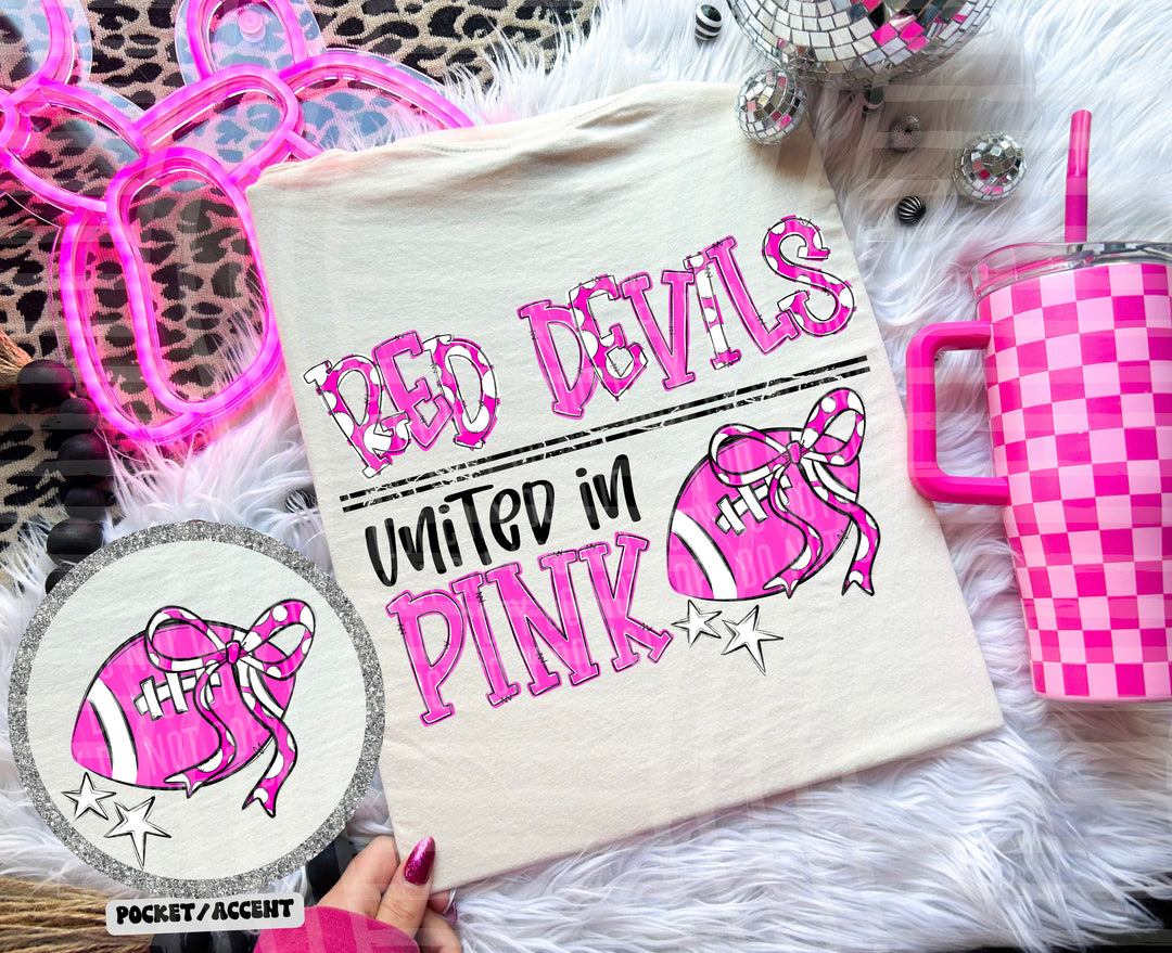 United In Pink Mascots DTF Print