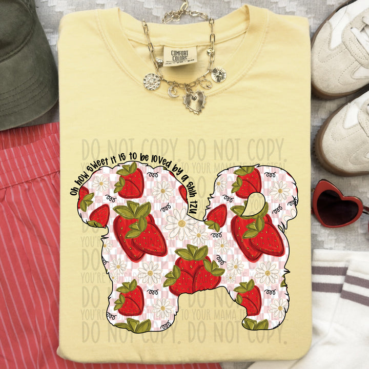 How Sweet Dog DTF Print