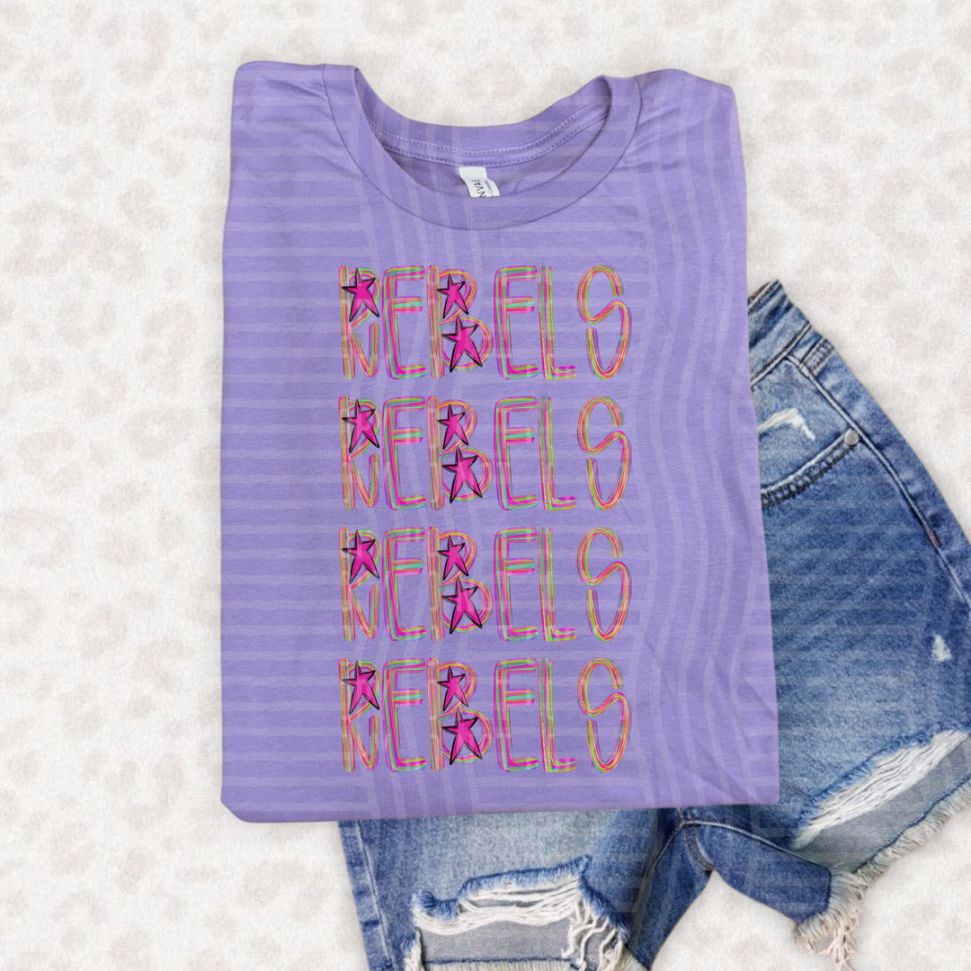 Brushstroke Quad DTF Print