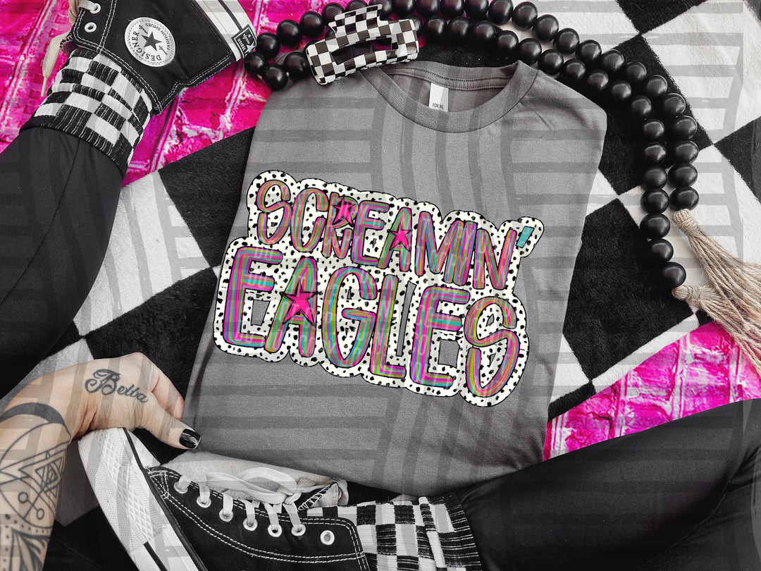 Brushstroke Dots DTF Print