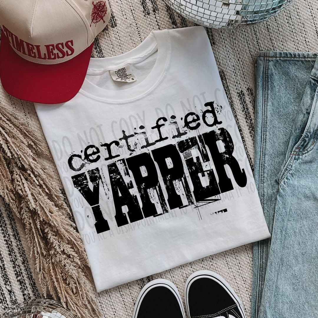 Certified Yapper DTF Print