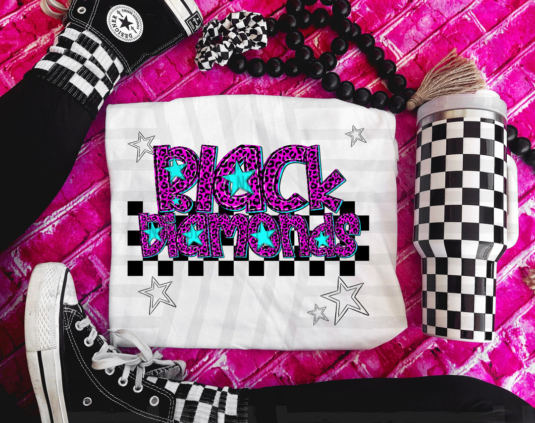 Pink Neon Leopard DTF Print