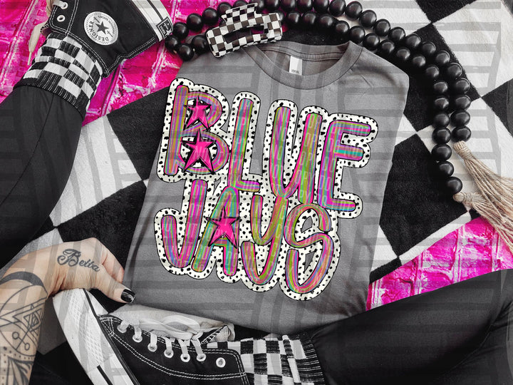 Brushstroke Dots DTF Print