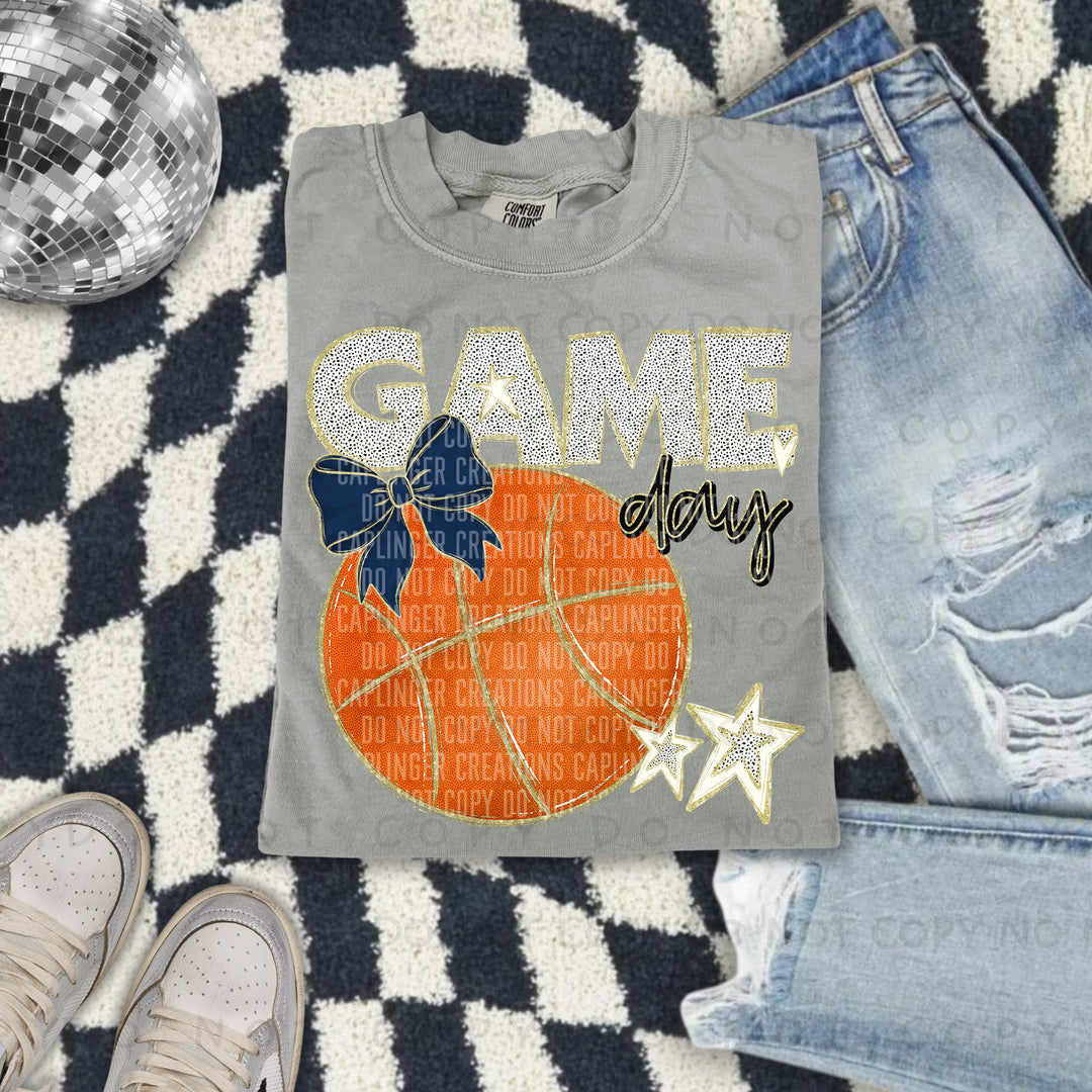 Game Day Basketball DTF Print