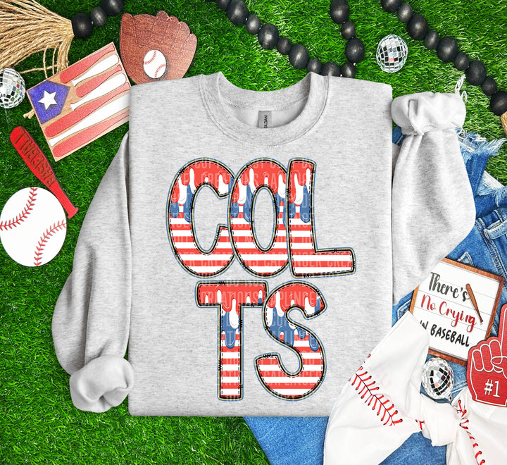 RWB Drip Mascots DTF Print