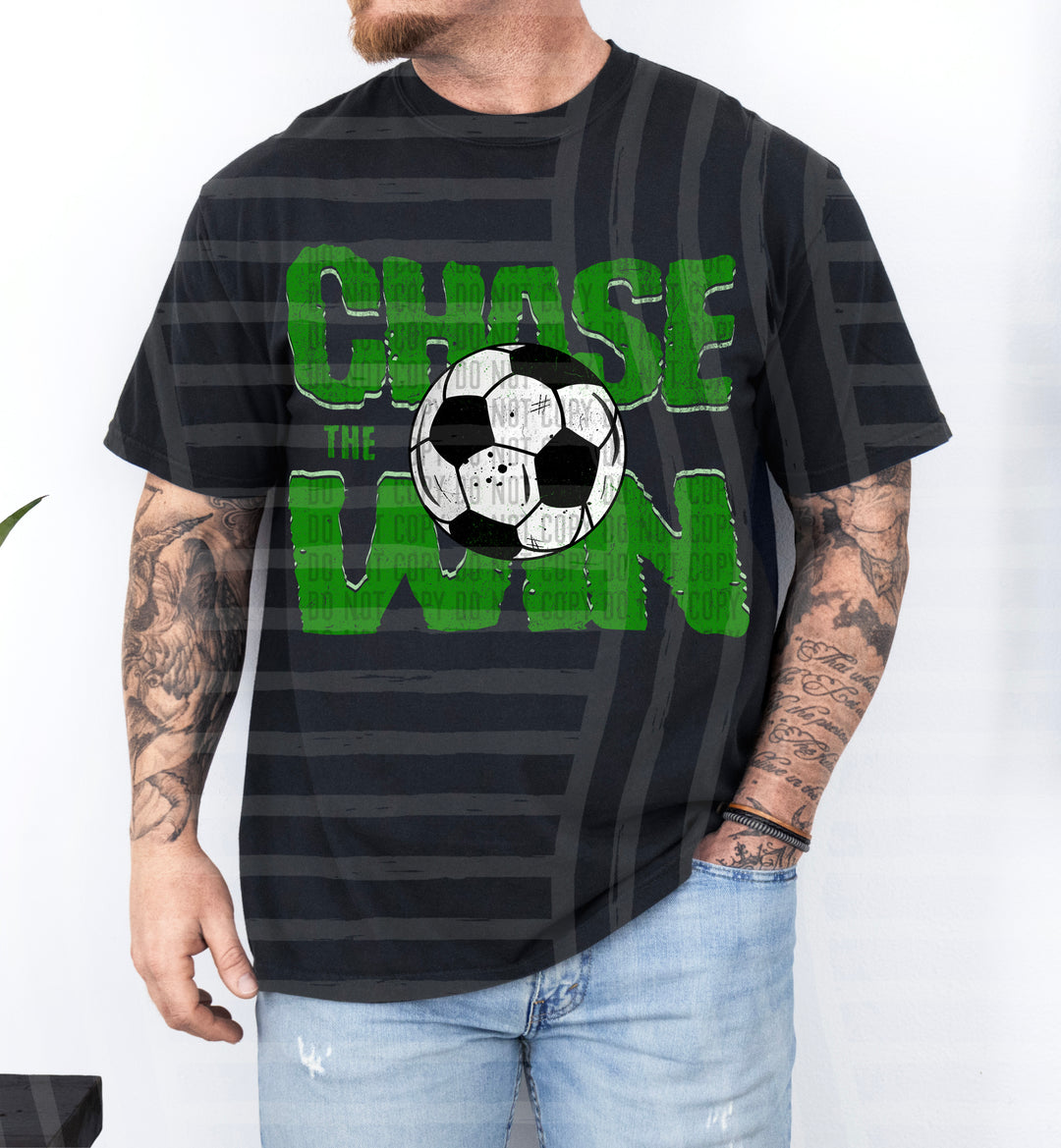 Chase The Win Soccer DTF Print