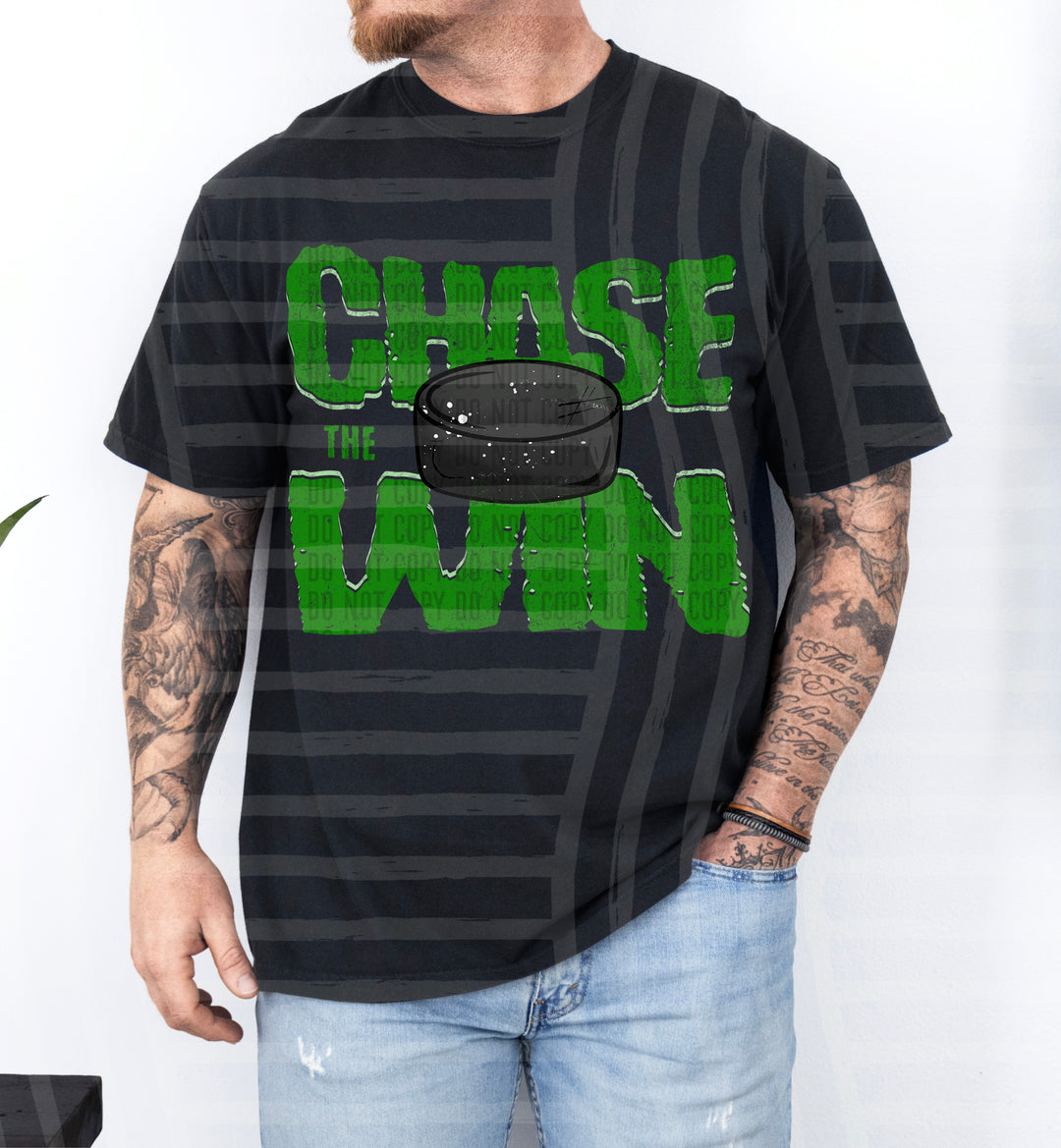 Chase The Win Hockey DTF Print