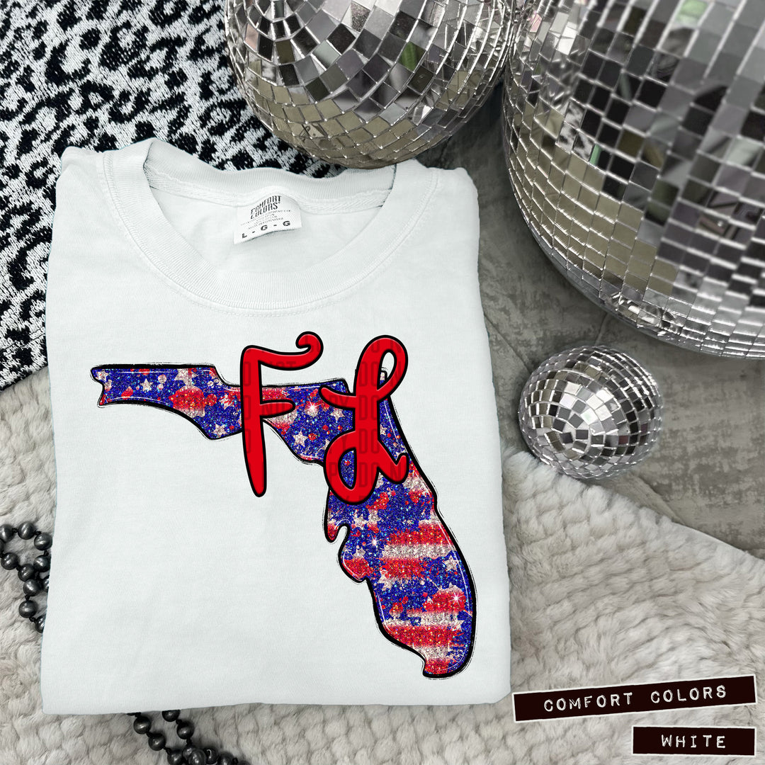 RWB States DTF Print