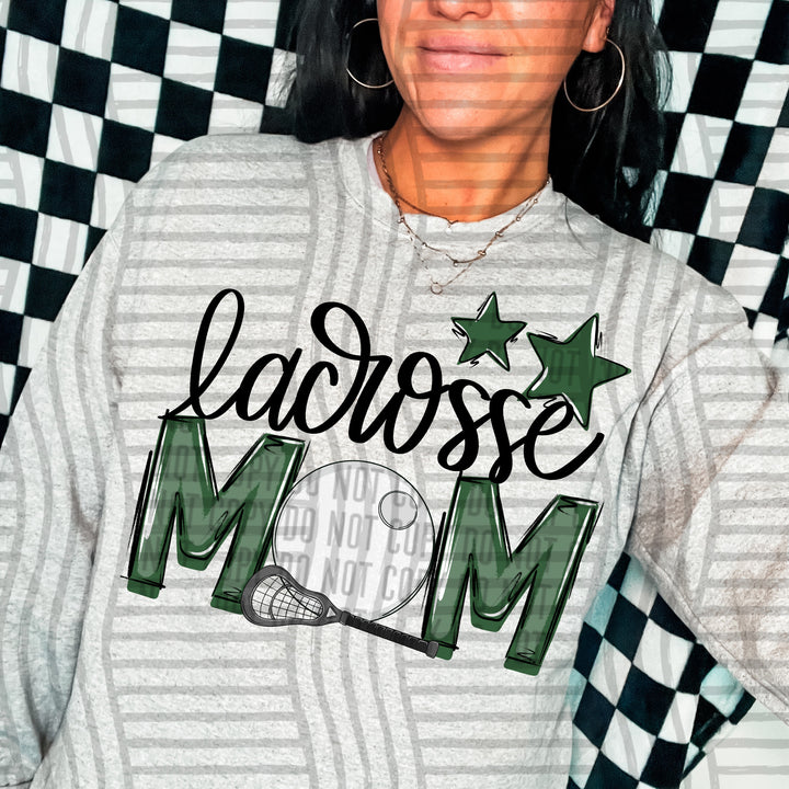 Sports Mom Lacrosse DTF Print